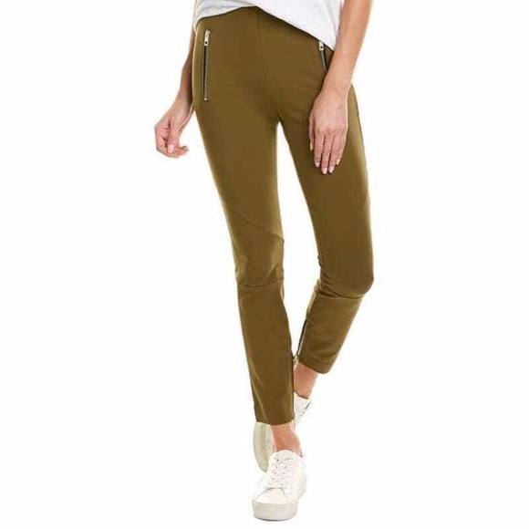 Rag & Bone Simone Sport Green High Rise Slim Fit Pants - Picture 1 of 16